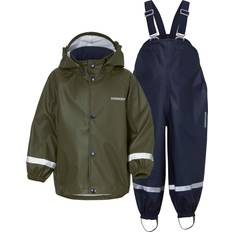 Vert Ensembles de pluie Didriksons Slaskeman Kid's Set - Deep Green (504392-300)