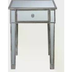 Glass Small Tables Convenience Concepts Gold Coast Small Table 18x18"