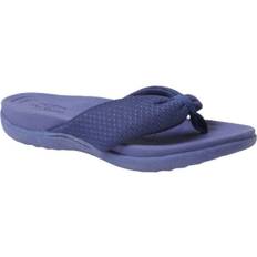 Purple Flip-Flops Dearfoams Olivia - Indigo