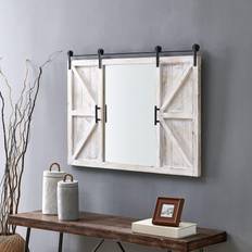 Best Wall Mirrors Firstime Hayloft Farmhouse Barn Door Wall Mirror 36x26"