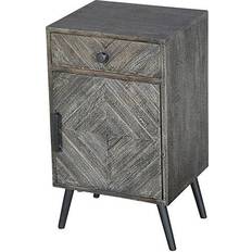 Bedside Tables The Urban Port Chevron Bedside Table 13x15"