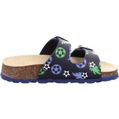 Schnallen Pantoffeln Superfit Fussbettpantoffel Sandals - Blue/Green (1-800111-8020)