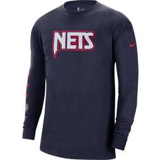 Nike Brooklyn Nets City Edition Logo Long Sleeve T-Shirt 2021-22 Sr