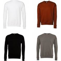 Bella+Canvas Bella Canvas Adults Unisex Drop Shoulder Sweatshirt (White)