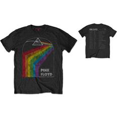 Pink Floyd Rockoff Trade Men's Dark Side of the Moon 1972 Tour T-Shirt, (Black Black)