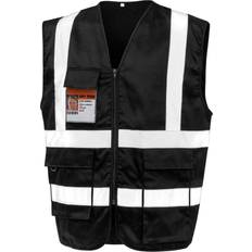 Black Work Vests Result Work-Guard by Unisex Adult Heavy Duty Security Vest - Black