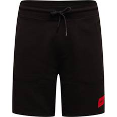 HUGO BOSS Byxor & Shorts på rea HUGO BOSS Diz222 Logo Label Cotton Terry Shorts - Black