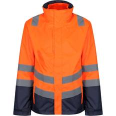 Regatta Mens Pro i Hi-Vis Jacket Orange/Navy