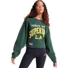 Superdry Sweat Arch Batwing Crew Femme - Bleu