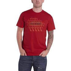 Men David Bowie Phoenix Festival (Back Print) Slim Fit T-shirt Cardinal