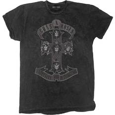 Men Guns N Roses Monochrome Cross (Dip-Dye) Tie Dye T-shirt