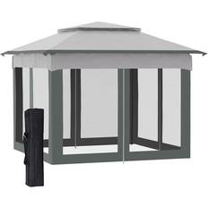 Best Pavilions OutSunny Heavy Duty Pop Up Gazebo 3X3m 3.2x3.5