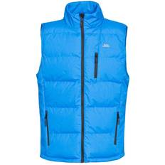 Herren - Mehrfarbig Westen Trespass Gepolsterte Weste Bodywarmer Mit Verschluss - Rot/Blau/Schwarz