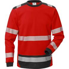 Fristads Fristads Hi-Vis langærmet T-shirt kl 7724 THV Advarselsrød/Sort