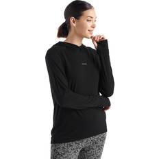 Lana Suéteres Icebreaker Camiseta Deportiva - Negro