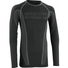 Mascot Workwear Hamar Thermal Under Shirt, Black, Colour: Blac