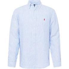 Polo Ralph Lauren Hørskjorte Med Ikonlogo - Blå/Hvide Striber