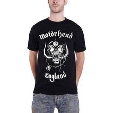 Clothing Motorhead Men's England Regular Fit Round Collar Short Sleeve T-Shirt, Black