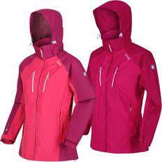 Pink - Women Rain Clothes Regatta Womens Calderdale IV Waterproof Jacket