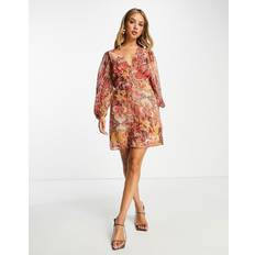 River Island Kjole - Lyserødt Paisley-Print