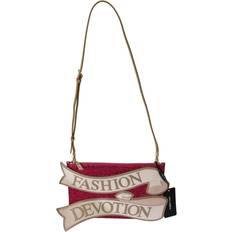 Red Crossbody Bags Dolce & Gabbana Glittered Fashion Devotion Sling CLEO - Pink