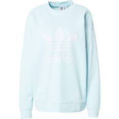 Adidas trefoil crew Adidas Women Originals Trefoil Crew Sweatshirt - Almost Blue