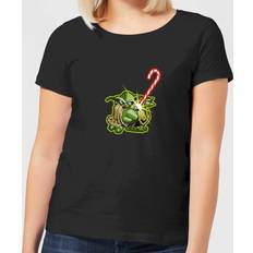 Tops Star Wars Candy Cane Yoda Women's Christmas T-Shirt