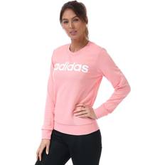 adidas Essentials Linear Crewneck Shirt - Purple Tint/White