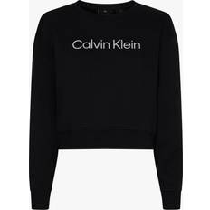 Calvin Klein Dame Gensere Calvin Klein Cotton Terry Logo Sweatshirt