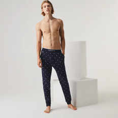 Lacoste Vêtements de nuit Lacoste Pantalon de Pyjama Motif Crocodile Taille - Bleu Marine/Blanc