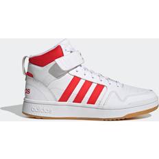 Recycled Materials Basketball Shoes adidas Postmove Mid M - Cloud White/Vivid Red/Gum