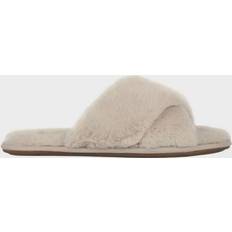 Jack Wills Faux Fur Cross Over Slippers