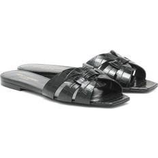 Saint Laurent Pantoffeln & Hausschuhe Saint Laurent Tribute Ledersandalen - Schwarz