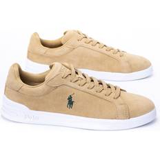 Polo Ralph Lauren Heritage Court II Suede Sneakers - Bone/College Green