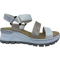 Rieker Vita Sandaler Rieker 66401 Metallic, Dam, Skor, Sandaler, Brun