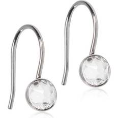 Blomdahl pendant Blomdahl Pendant Bezel Earrings - Silver/Transparent