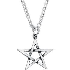 Halsband pentagram smycken Alchemy Gothic Alchemy Gothic Pentagram Halsband Unisex silverfärgad