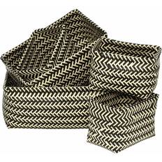 Black/White Woven Storage