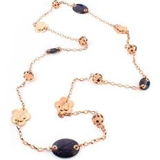 Oro Rosa Collares Folli Follie Women's Necklace - Rose Gold/Black