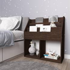 vidaXL til børn 71x30x78,5 cm spånplade røget eg Magasinholder