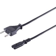 Euro Stromkabel C7 1,5m Black