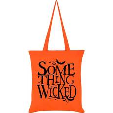 Naranja Bolsos de compras Grindstore Algo malvado Halloween Bolsa de tela Negro/Naranja/Varios colores