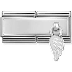 Enamel - Men Charms & Pendants Nomination Classic Wing Double Charm - Silver