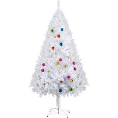 Decorative Items on sale Homcom White Artificial with Decorations 180cm, none Christmas Tree 180cm