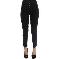 Costume National Cotton Slim Fit Cropped Jeans