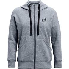 Under Armour Rival Fleece Fz Hoodie Steel Medium Heather Female