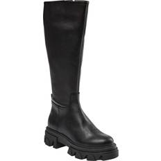 44 ½ - Damen Hohe Stiefel Steve Madden Mana - Black