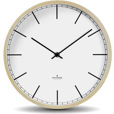 Huygens Wood25 Index White Wall Silent Quartz Movement Wall Clock