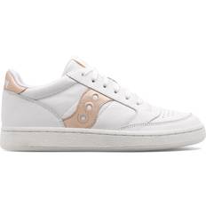 Saucony 40 Joggesko Saucony Jazz Court Sneakers, White/Apricot