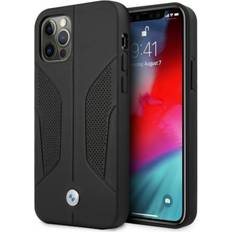 Matkapuhelimen suojakuoret BMW Etui BMHCP12LRSCSK iPhone 12 Pro Max 6,7 czarny/black hardcase Leather Perforate Sides